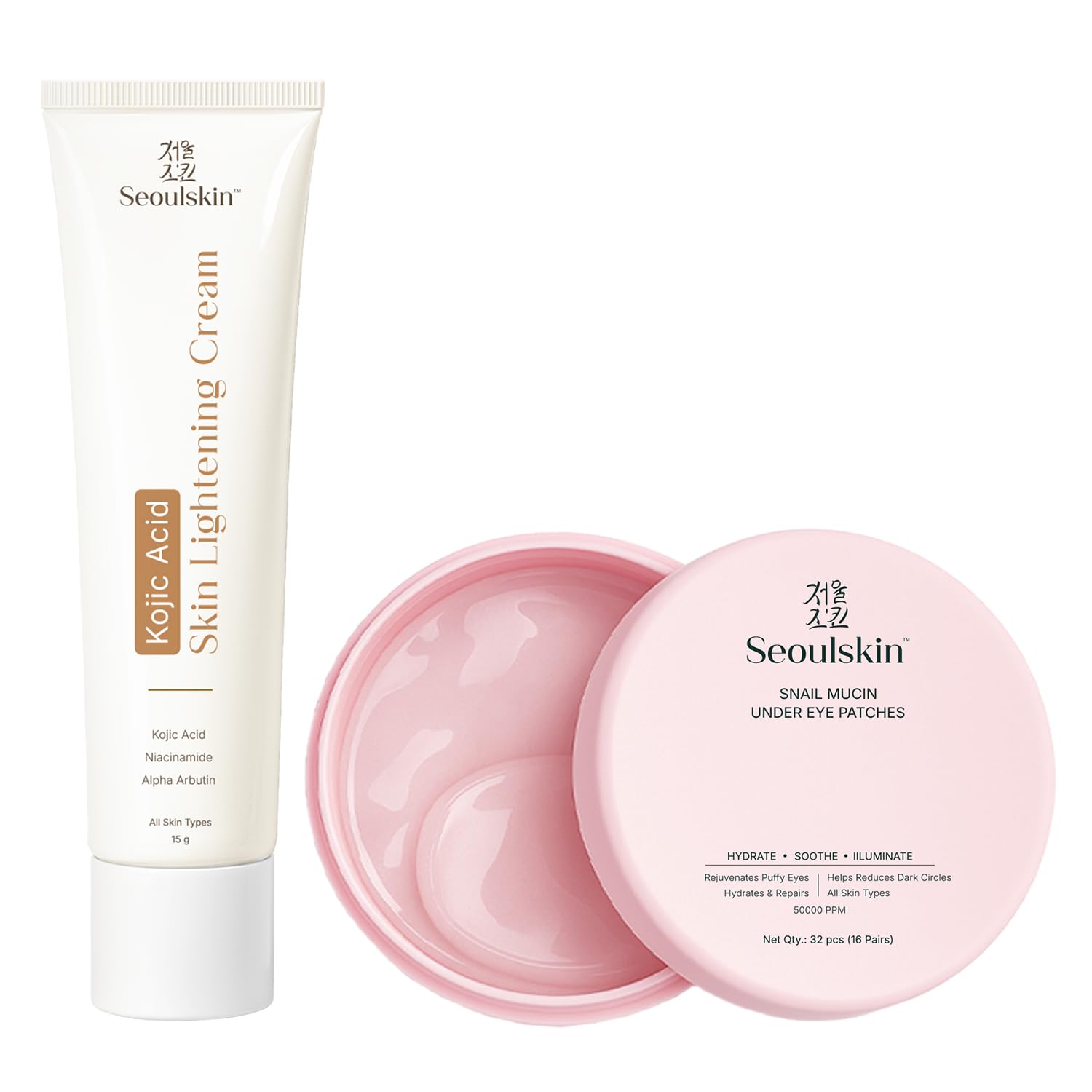 SeoulSkin Snail Mucin Under Eye Serum Patches (32 Pcs) – Korean Eye Patches for Dark Circles, Puffy Eyes, Hydrates & Repairs with Niacinamide & Hyaluronic Acid – Paraben-Free, Sulphate-Free, Cruelty-Free — Amazon image 11