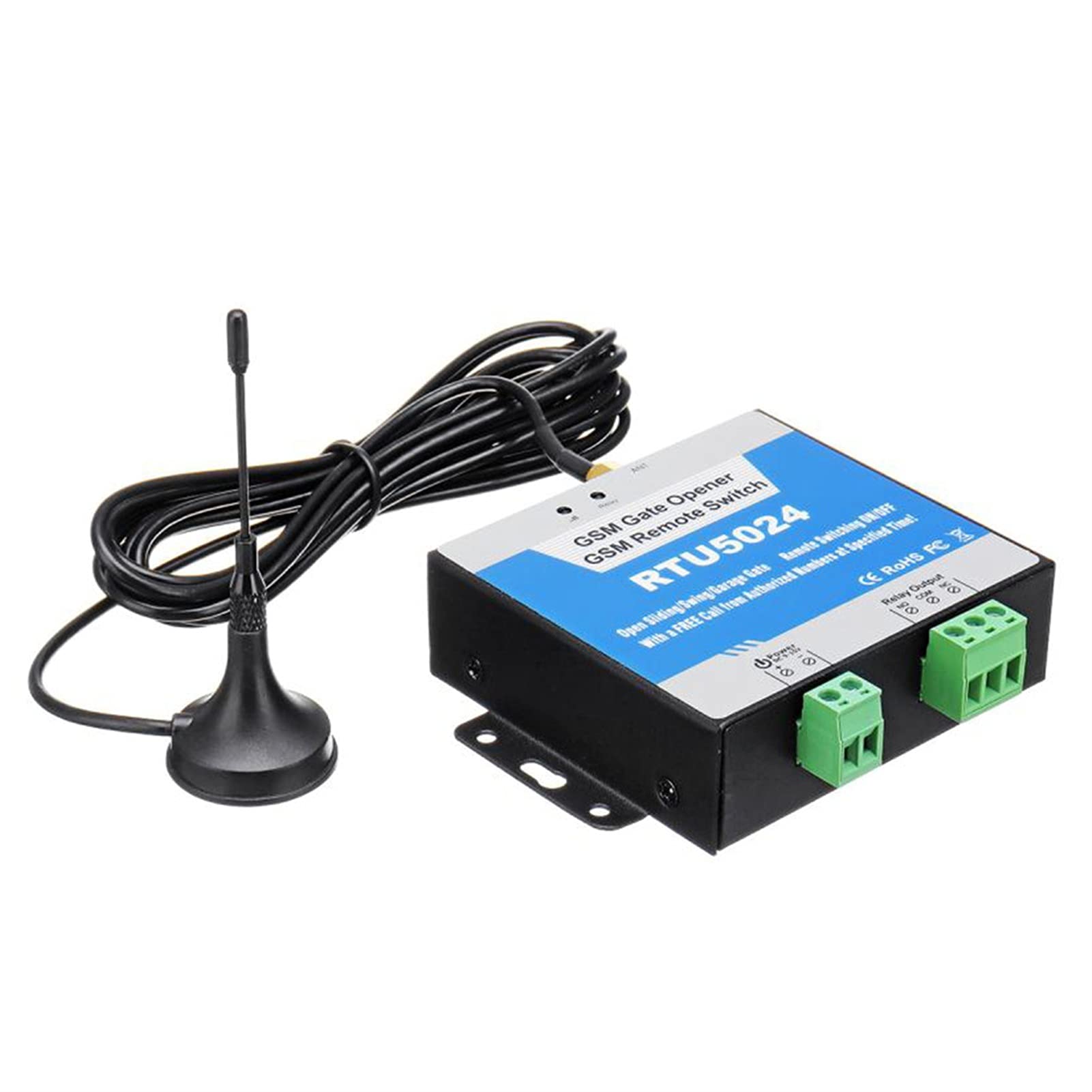 Abridor de puerta de Garaje, RTU5024 GSM Interruptor de la puerta Interruptor de relé de la puerta de control remoto inalámbrico Acceso a la puerta de la puerta de largo antena larga Llamada gratis 85