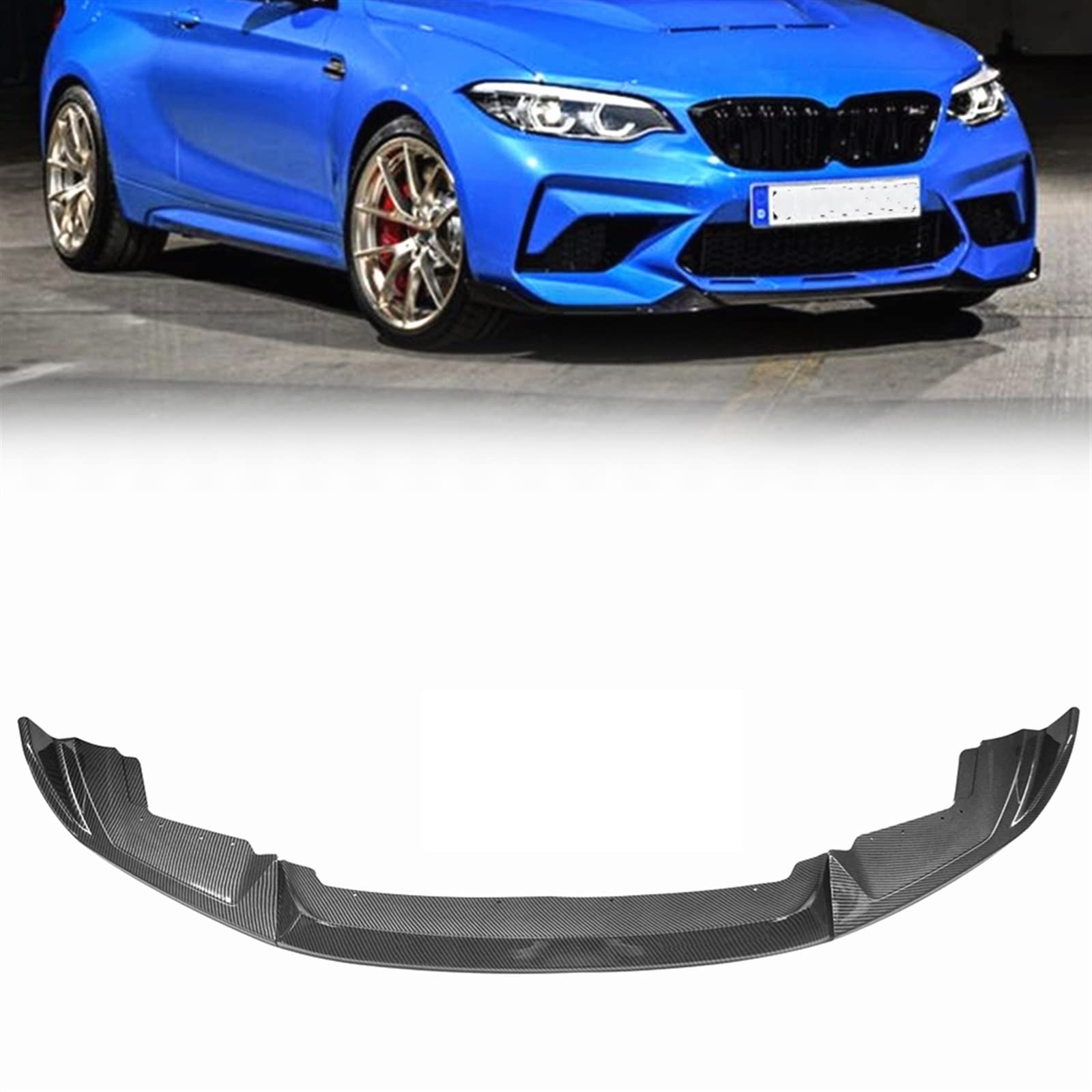 Lèvre de spoiler avant M2 Competition F87 lame pare-chocs ABS