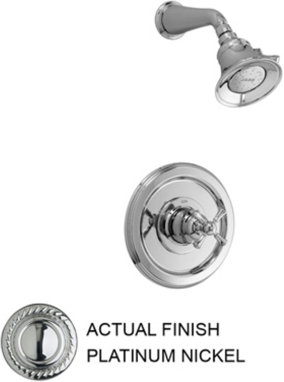 Jado 842/450/150 Hatteras Pressure Balance Shower Set, Cross Handle