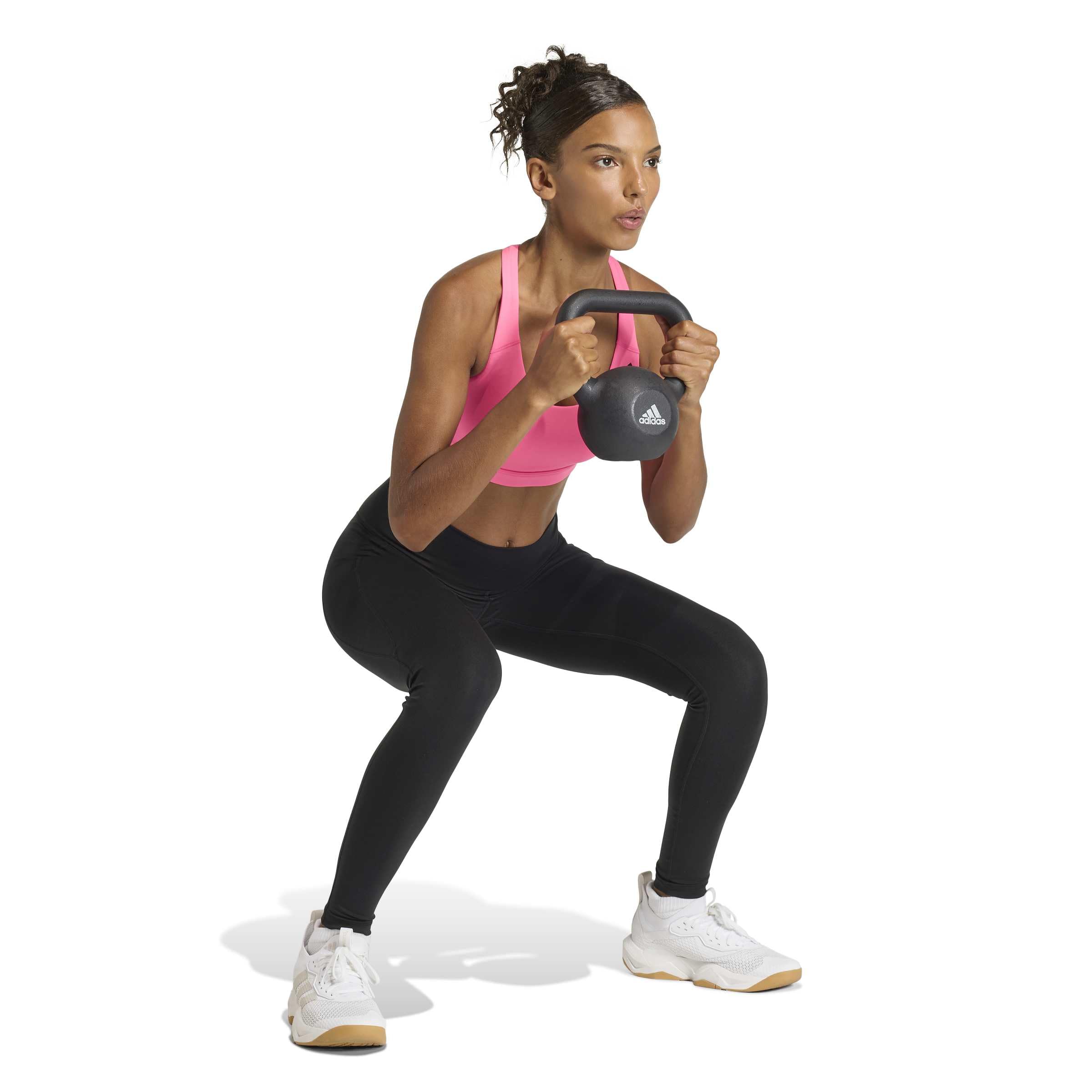 adidas Optime Essentials Workout Medium Support Bra Reggiseno Sportivo Donna (Pacco da 1)