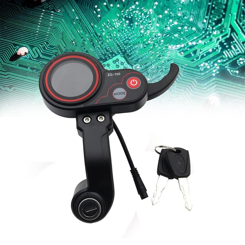 Compteur de Kilom¨¦Trage ZQ-100 avec Compteur de R¨¦Glable pour Scooter ¨¦Lectrique Affichage ¨¤ 6 Broches pour de Bord de Scooter ¨¦Lectrique