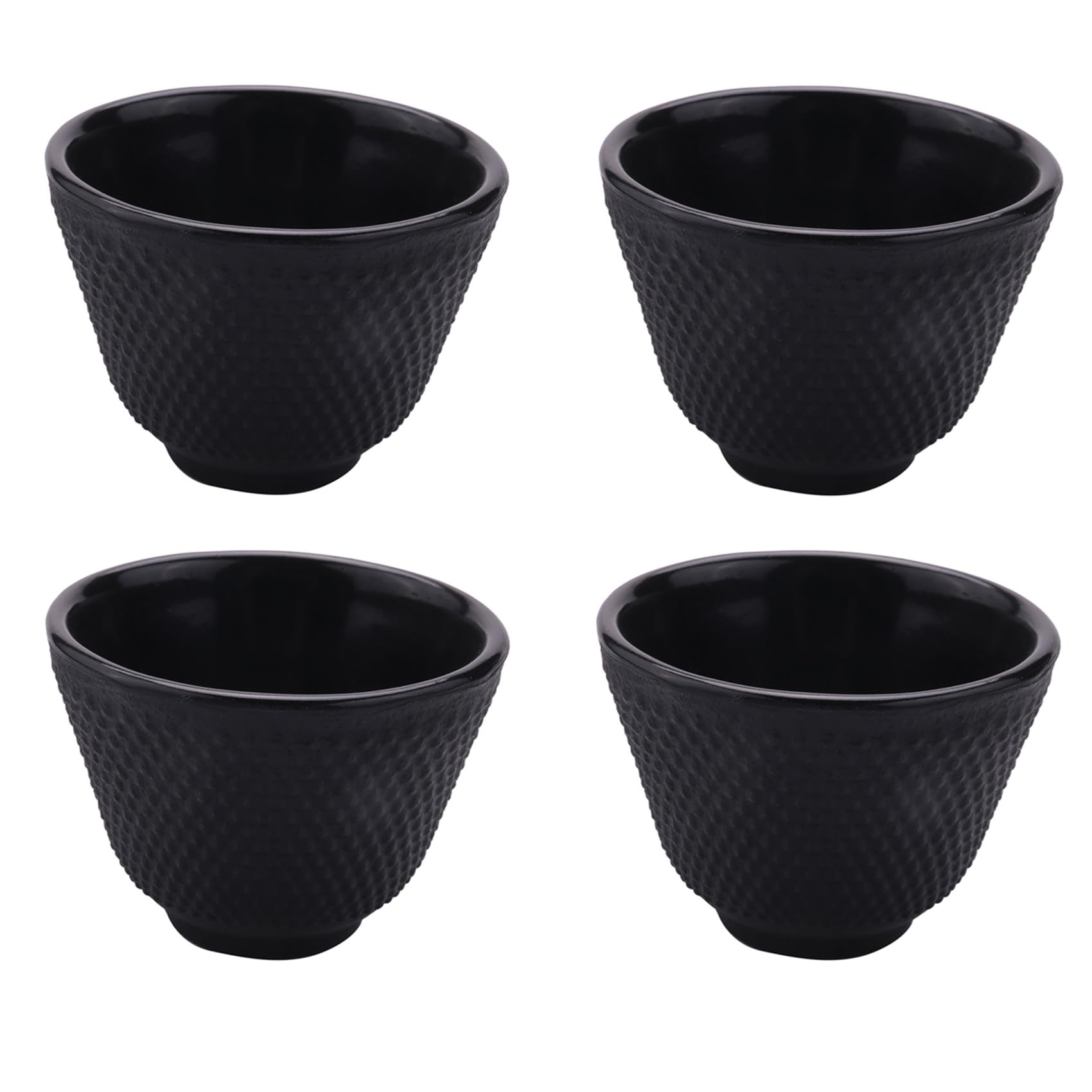 Hndhbfgrt 4X Cast Iron Tea Cups Drinkware Chinese Handmade Coffee Tools Health Care Polka Dot Iron Cup