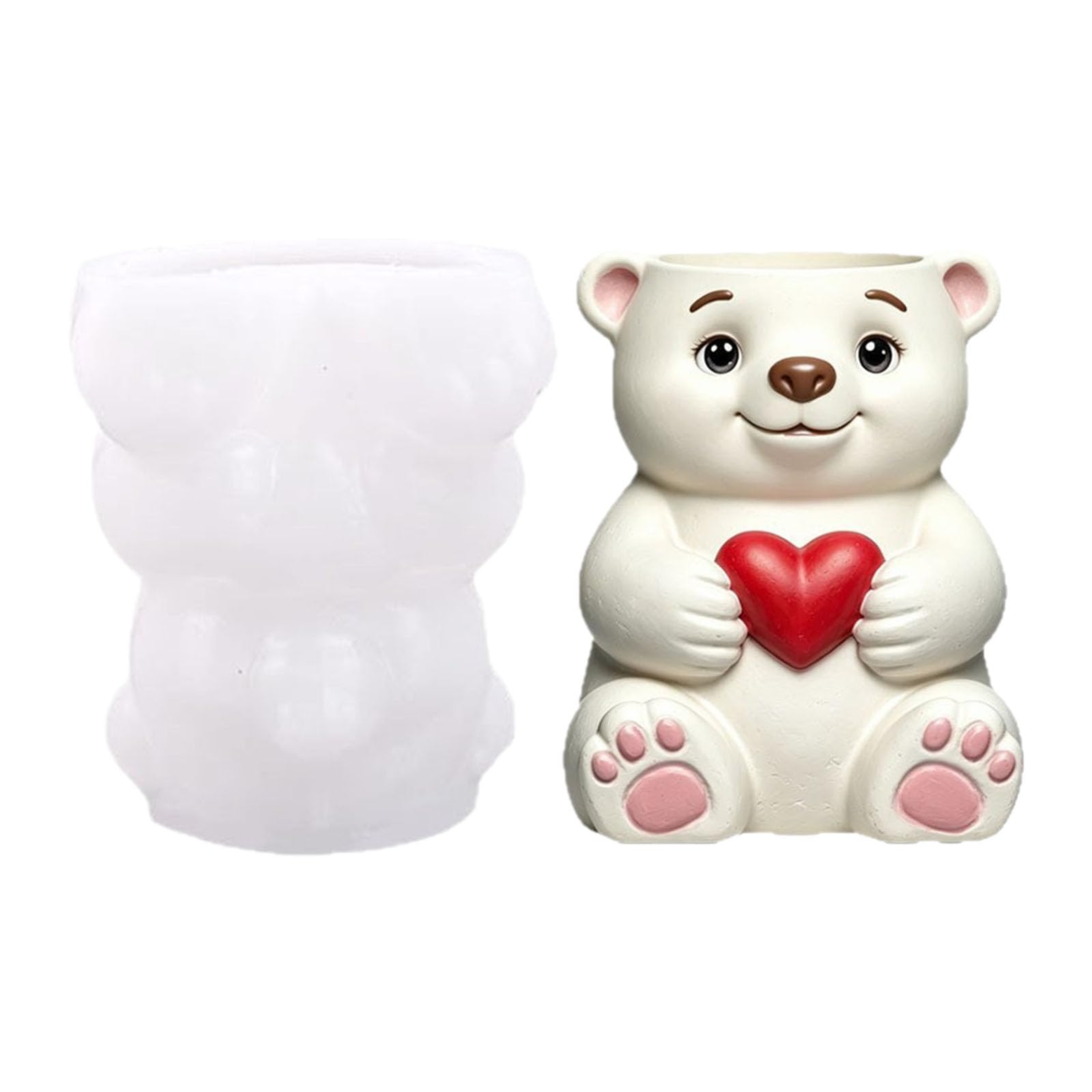 APGLSXY Food Grade Silicone Balloon Bear for Scented Easy Demolding Designs for Craft and Workshops Easy Demold