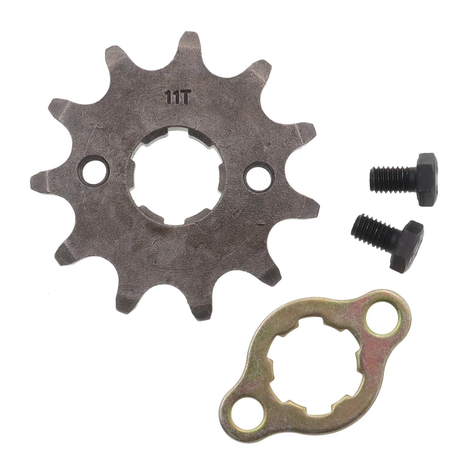 AGSBDCYU Front Engine 530# 20mm 10T 11T 12T 13T 14T 15T Chain Sprocket with Retainer Plate Locker for Motorcycle Dirt Bike ATV(530-11T)(530-11t)