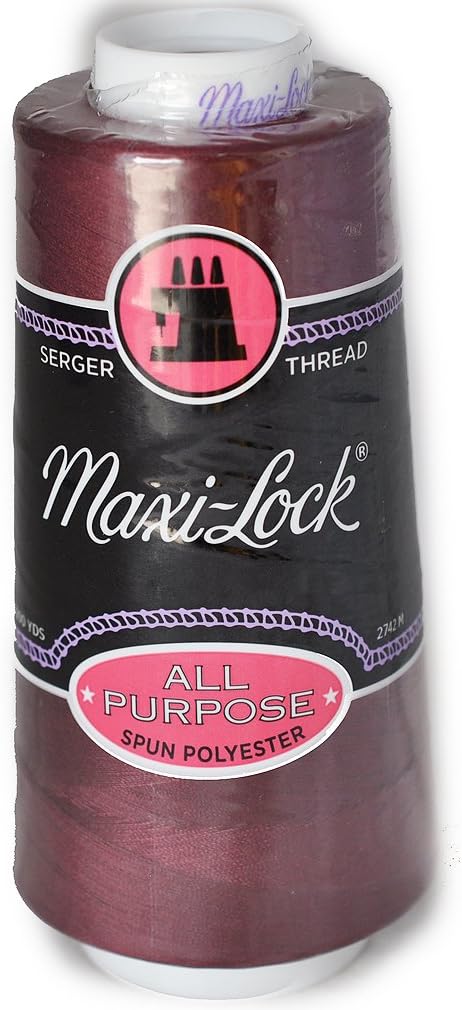 Maxi Lock All Purpose Thread Red Currant 3000 YD Cone MLT-057