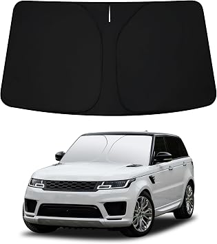 D-Lumina Front Winshield Sun Shade for 2014-2022 Range Rover Sport | Foldable Sun Shield Protector Blocks UV Rays, Window Sunshade Sun Visor Interior Accessories