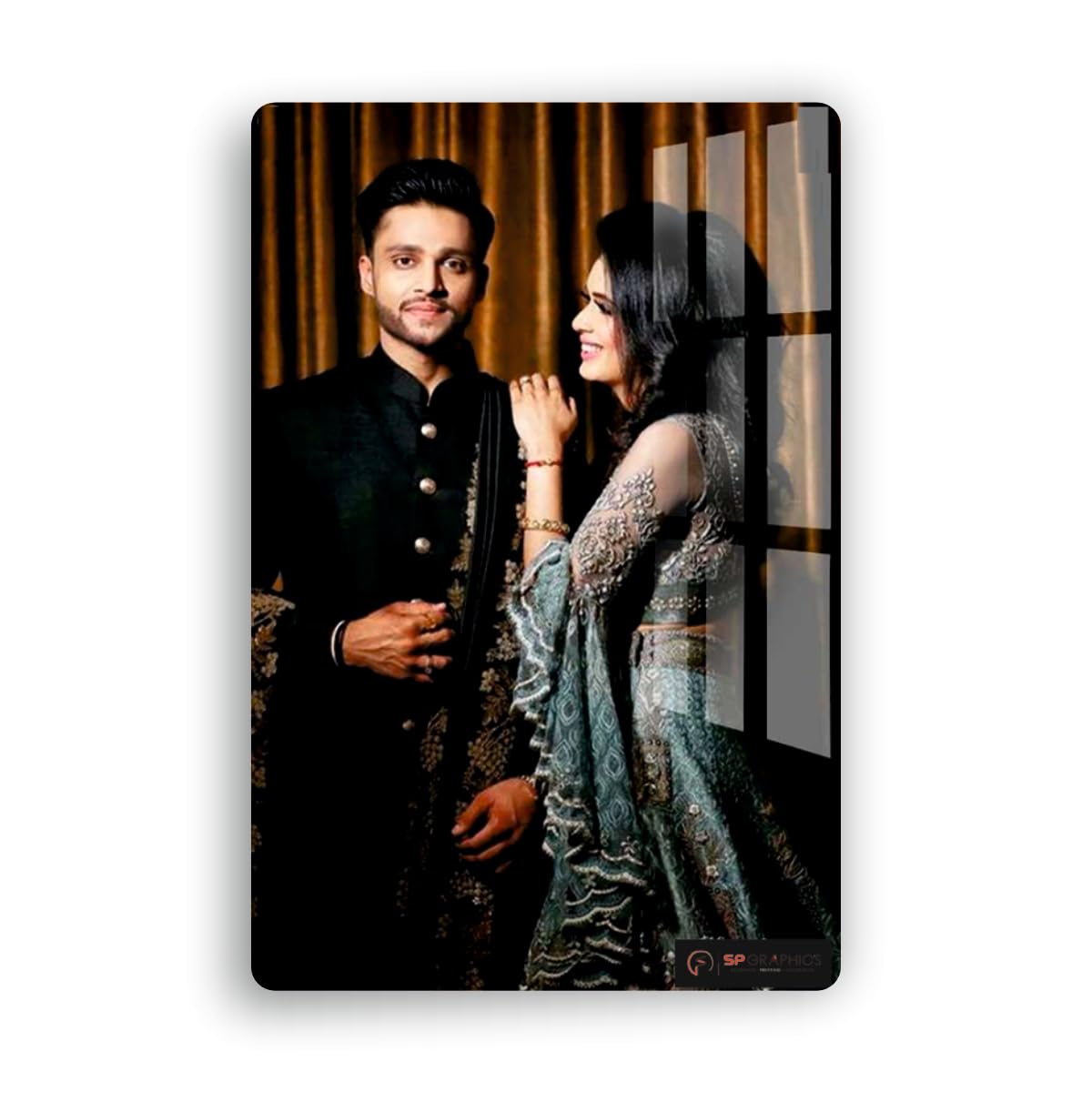 SP Graphics I Customized Acrylic Photo Frame (12x18 inch 5mm) | Custom Picture Frame with Your Photo | Gift for Birthday I Anniversary I anniversary I gift I Wall mount I frameless photo frame