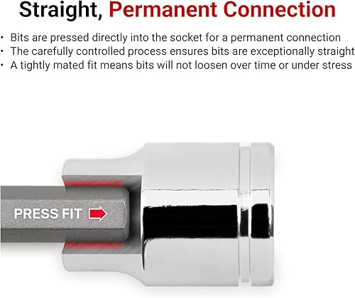 Miniatura 3 de TEKTON SHB90105 - Juego de llaves hexagonales de 14 pulgadas 10 piezas 564-516 pulgadas con riel