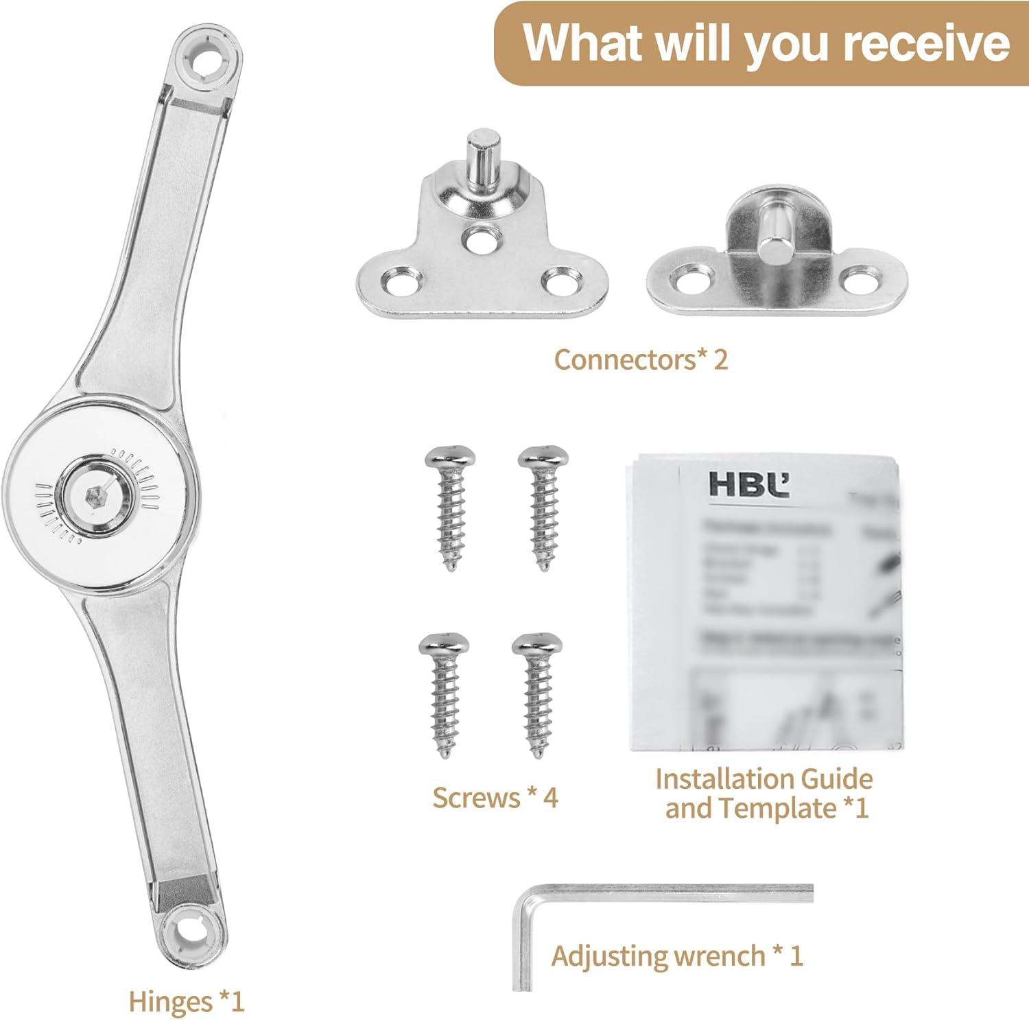 Adjustable Lid Hinges - Smooth Cabinet Operation -7