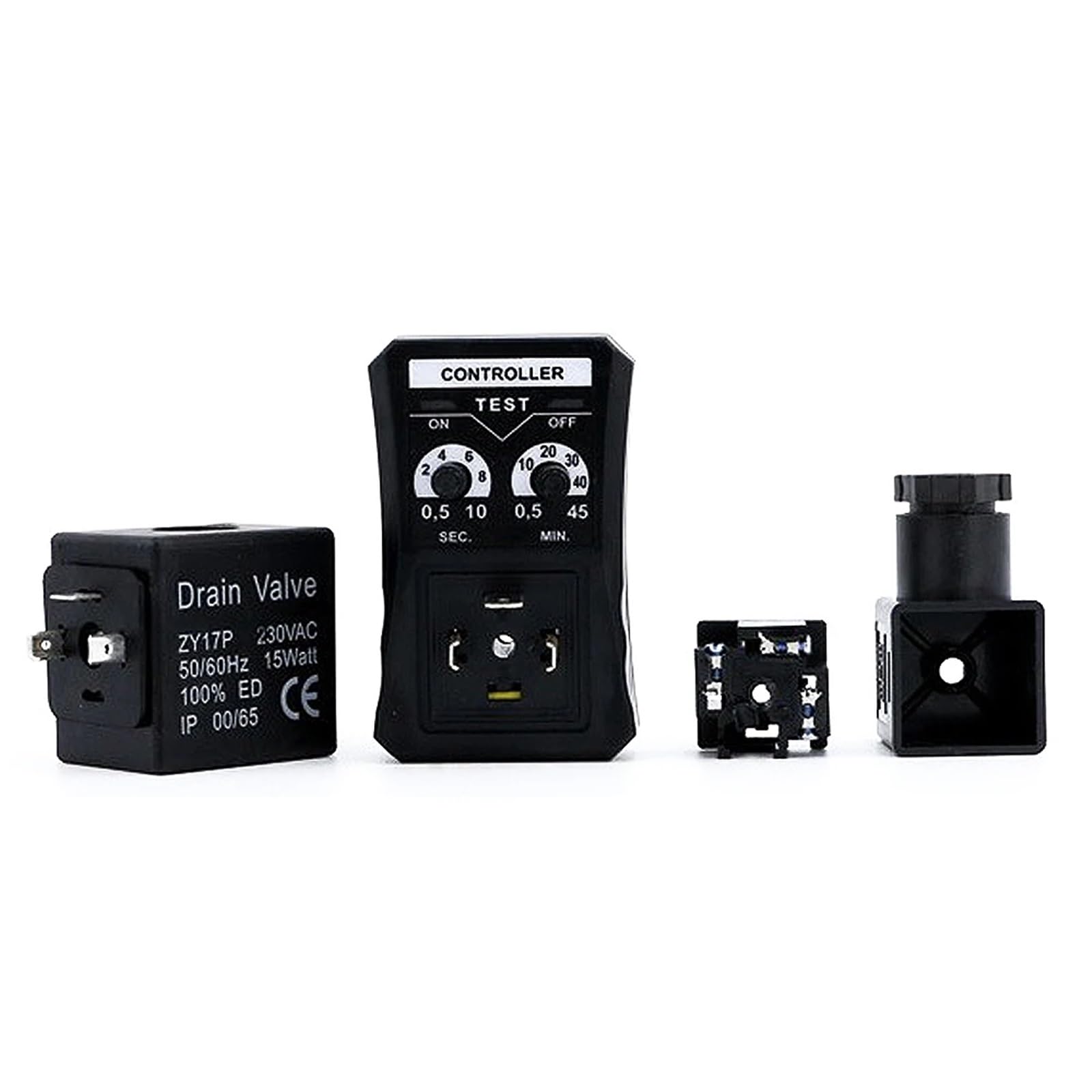 1/2 "DN15 Automatyczny elektroniczny ociekacz do naczyń 12 V/24 V DC 110 V/220 V AC regulator czasowy zawór spustowy zbiornika gazu włącznie z (Ac220V, OPT-A)