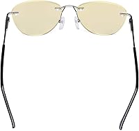 Vista 12 de CessBlu Ladies Cat-eye Blue Light Blocking Glasses Anti Glare UV Rimless Computer Eyeglasses for Women Reading Screen