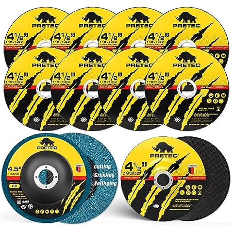 PRETEC 4 1/2 inch Grinding & Cutting Wheel Set Cover