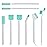 Lumkew Small Cleaning Brush Tight Spaces, 8pcs Crevice Cleaning Brushes Tool for Household Use, Tiny Cleaning Brush Mini Parts Humidifier Toaster
