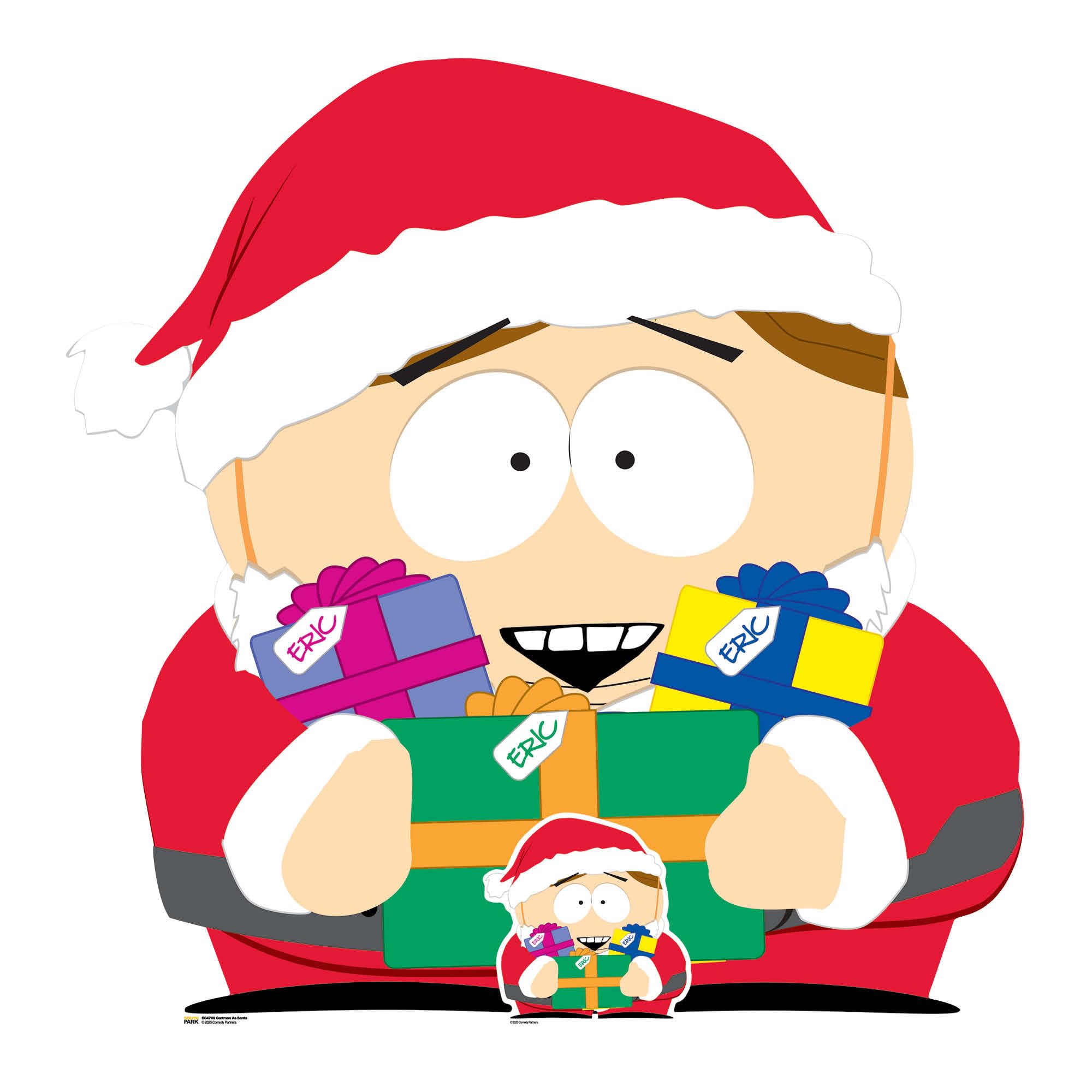 Star Cutouts SC4700 South Park Cartman as Santa Cardboard Cut Out Height 95cm Official Merchandise Ideal Cardboard Figure for Fans, Gifts, Collectors & Display
