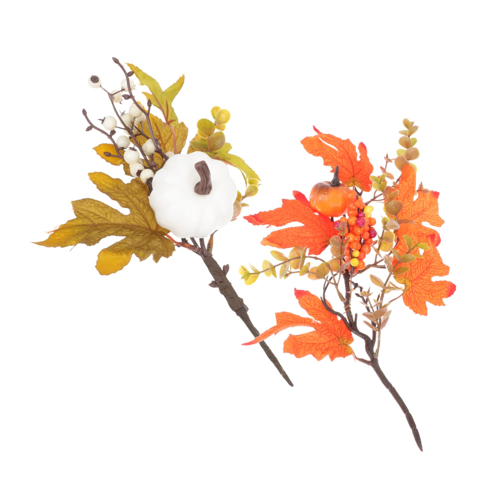 Ramas de calabaza reutilizables para centros de mesa de Halloween y Acción de Gracias