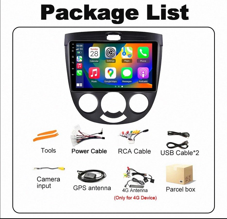 Radio Coche Bluetooth 2 DIN para Modernizar Chevrolet Lacetti J200 7