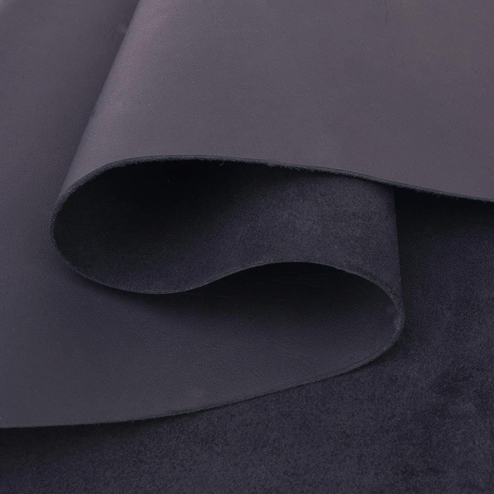 Cuir de Vachette Pleine Fleur 5-6 oz (1,8-2 mm) Pièces de Cuir prédécoupées Maroquinerie pour Bricolage Couverture de carnet