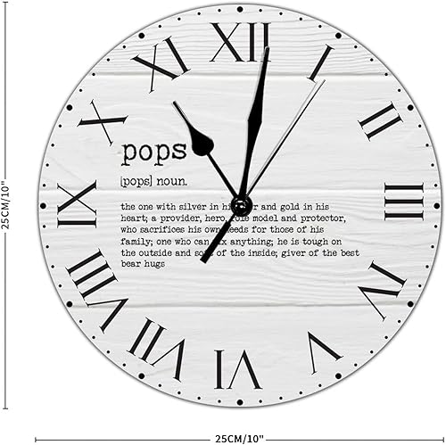 Miniatura 70 de Reloj de PVC con definición psicológica, reloj de pared grande con números romanos inspiración, refranes de inspiración de 12 pulgadas, significado