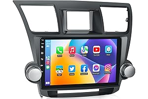 Android 13 Car Radio with Wireless CarPlay Android Auto for Toyota Highlander 2008-2013
