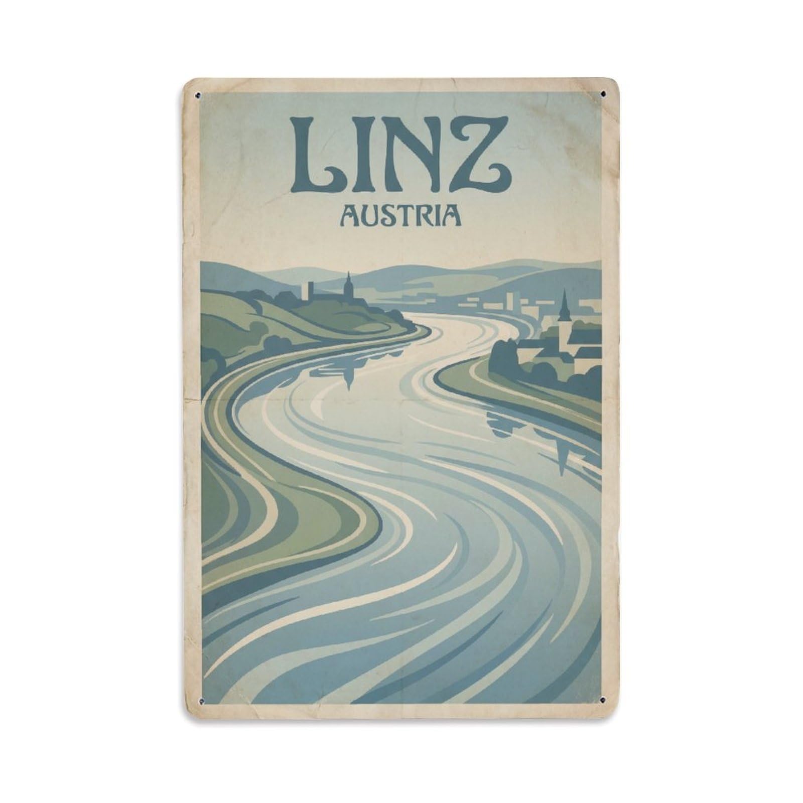 Austria Linz Travel Retro Metal Tin Sign