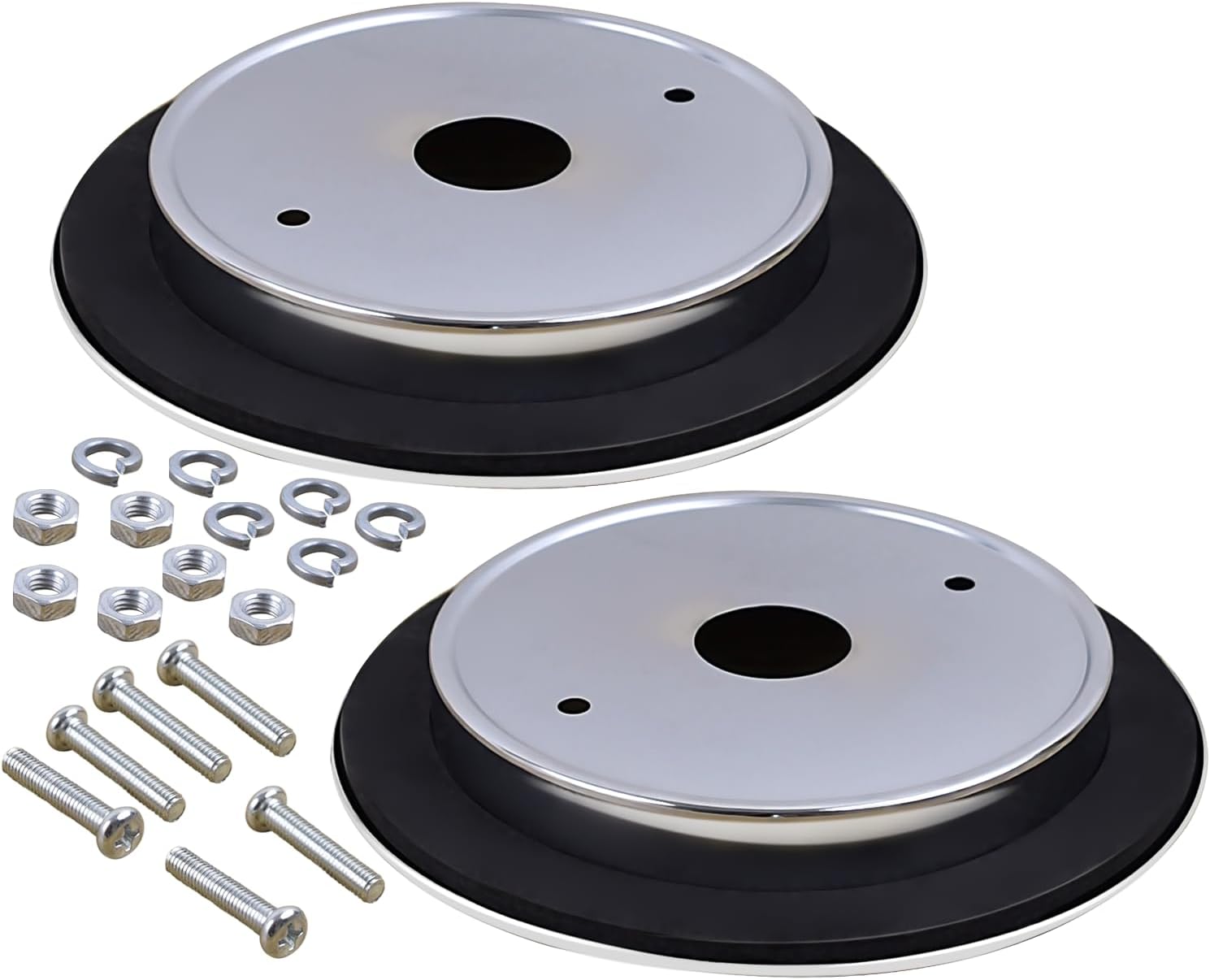 XTPTFABS [2Pcs Watermelon Light Mounting Bracket Adapter Kits/Round Marker Light Bezel Covers Compatible with trucks, RVs, trailers, etc.Watermelon Bunk Tail Light Bezel Mounting Bracket