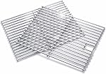 Hisencn 17" x 13 1/5" Cooking Grates for Nexgrill 720-0830H, 720-0830D, 720-0783E, 720-0783C, 720-0888, Stainless Steel Cooking Grid Replacement Parts for Home Depot Nexgrill 4&5-Burner Gas Grill,2pcs