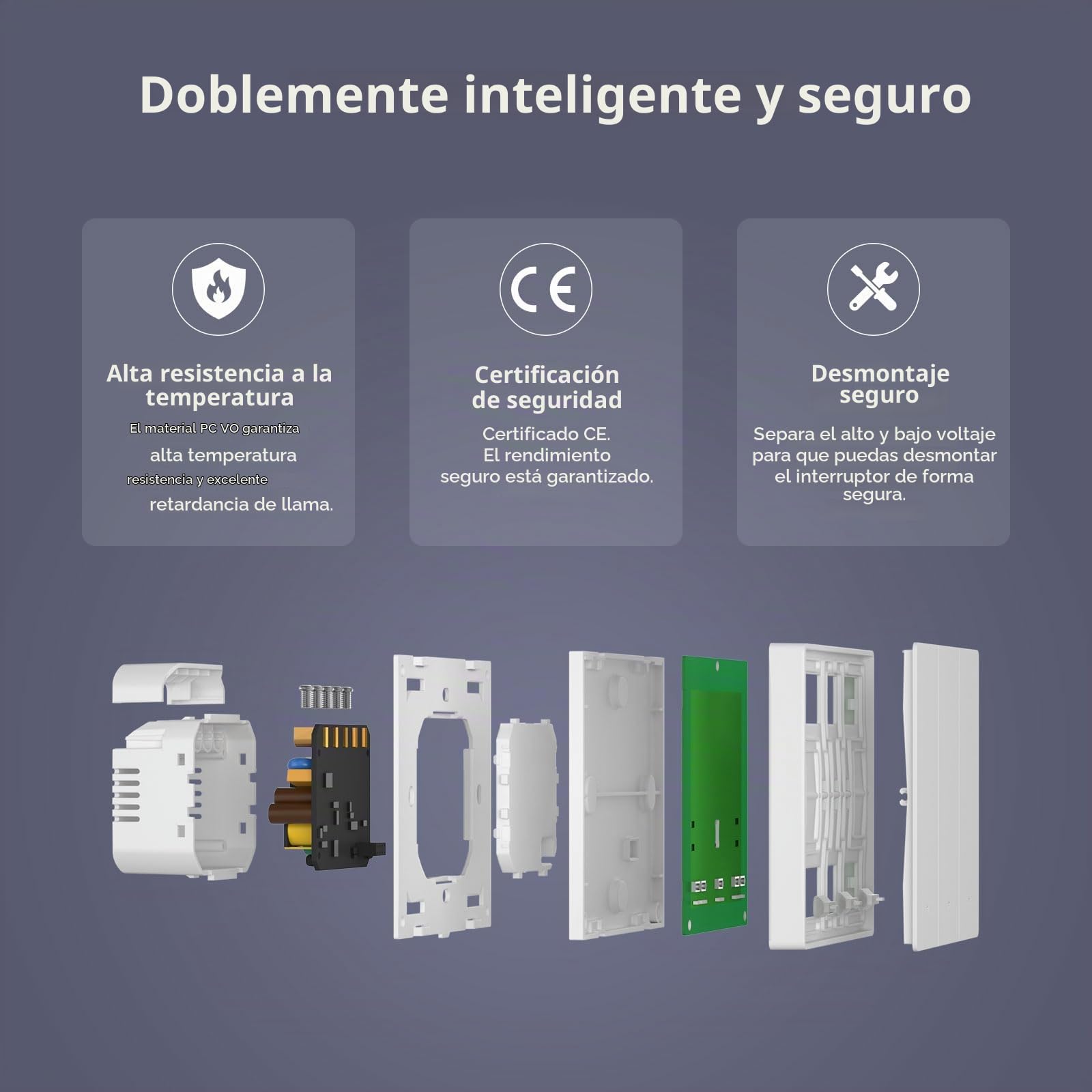 SONOFF M5-2C-80W (Matter) Interruptor de luz Inteligente, Interruptor de Pared Wi-Fi Alexa, Interruptores de luz eléctrica, 2 Canal, Compatible con Alexa and Google Home [Cable neutro requerido]
