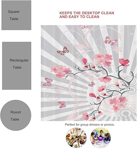 Vista 50 de Wanderlust Decor Mantel Redondo para Mesa De 4 Sillas Decoración Multifall Decoración para Comedor 30 X 30 Pulgadas