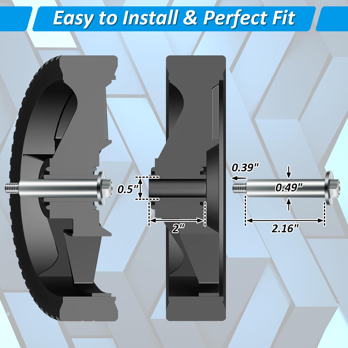Amazon.com: Fugedox 2 Pack 90102-VG3-000 RR Wheel Shaft Bolt