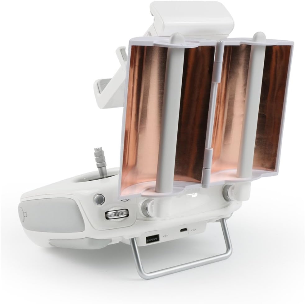 Signal Extender forDJI Phantom 3 Phantom 4 & Inspire 1 Remote Control, Standard-Full Range Coverage Parabolic Reflector Copper