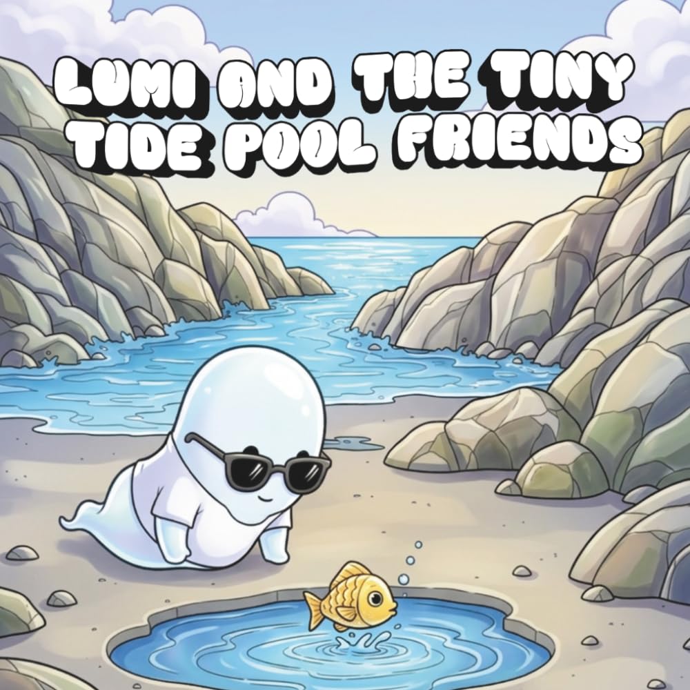 Lumi and the Tiny Tide Pool Friends: Coloring Book for Adults and Teens with Cute Creepy Characters Enjoying Summer Days, Simple and Easy Designs for Relaxation (Spooky - Cute - Easy Coloring)