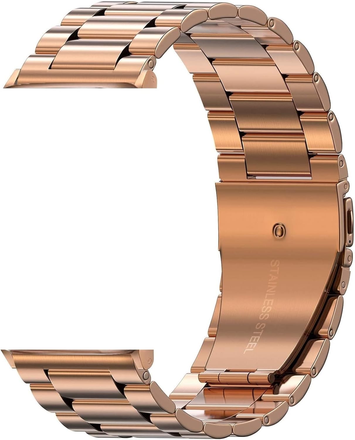 Metal Strap for Watch 49mm 10 9 8 7 46mm 45mm 44mm Stainless Steel Bracelet Wristband 6 5 4 SE 42mm 41mm 40mm(Rose gold,For Ultra 49mm)