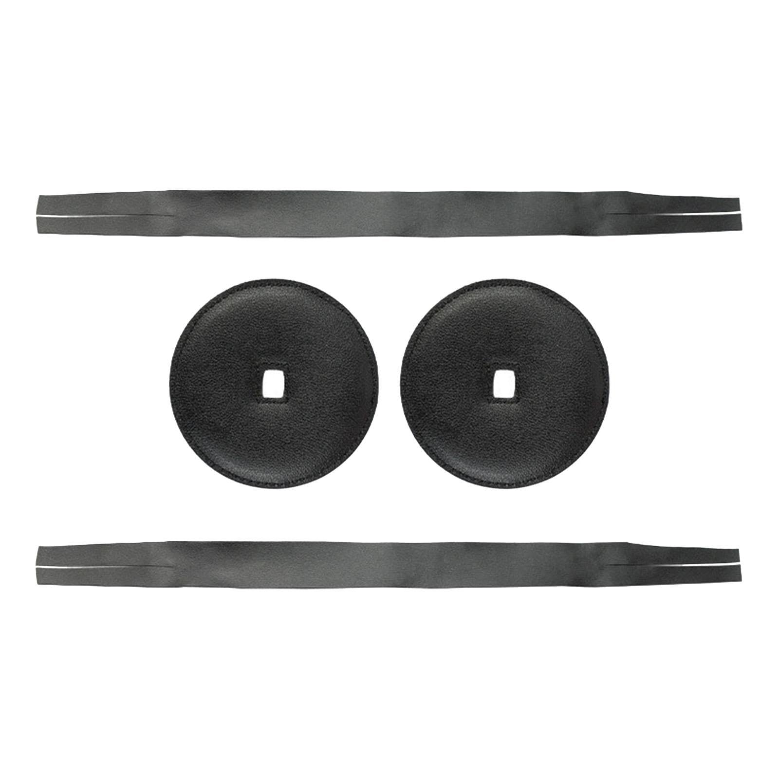 Oshhni 2 Pezzi Cinghia per Piatti Cintura per Piatti Comoda Riparazione Gong Cinese Accessorio per Strumenti Robusto Maniglia per Piatti da Marcia Morbida, nero