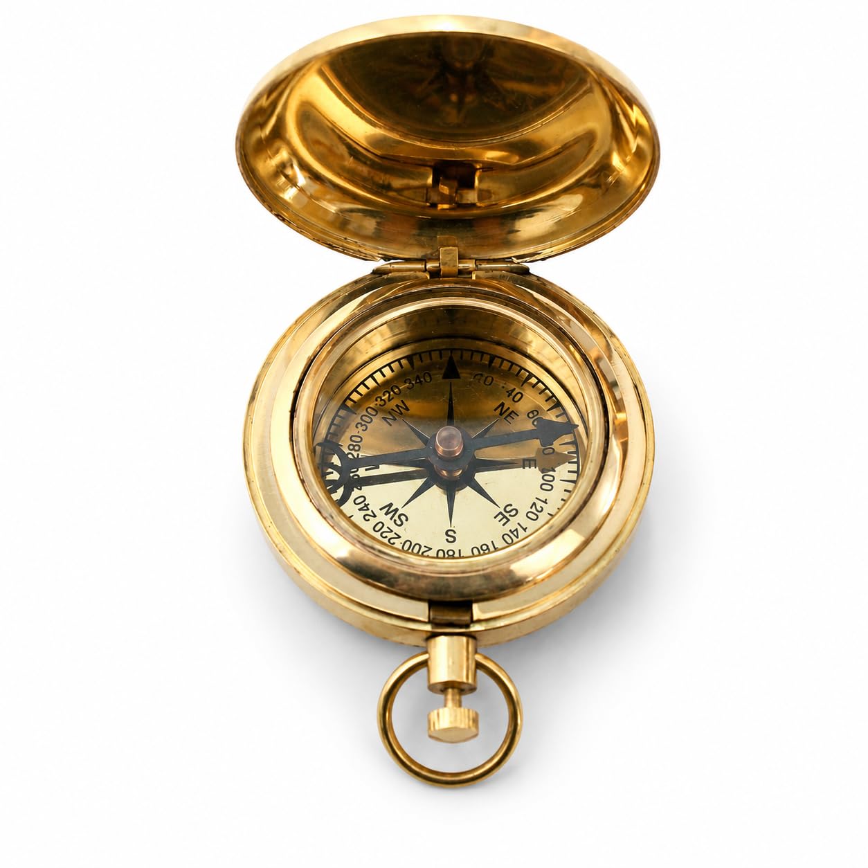 Nautical Collectible Retro Style Compass Decorative Gift Item Brass Finish Compass-image-8