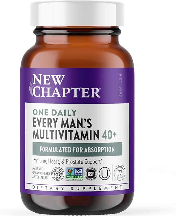 New chapter men's multivitamin 40 plus for energy, hear…