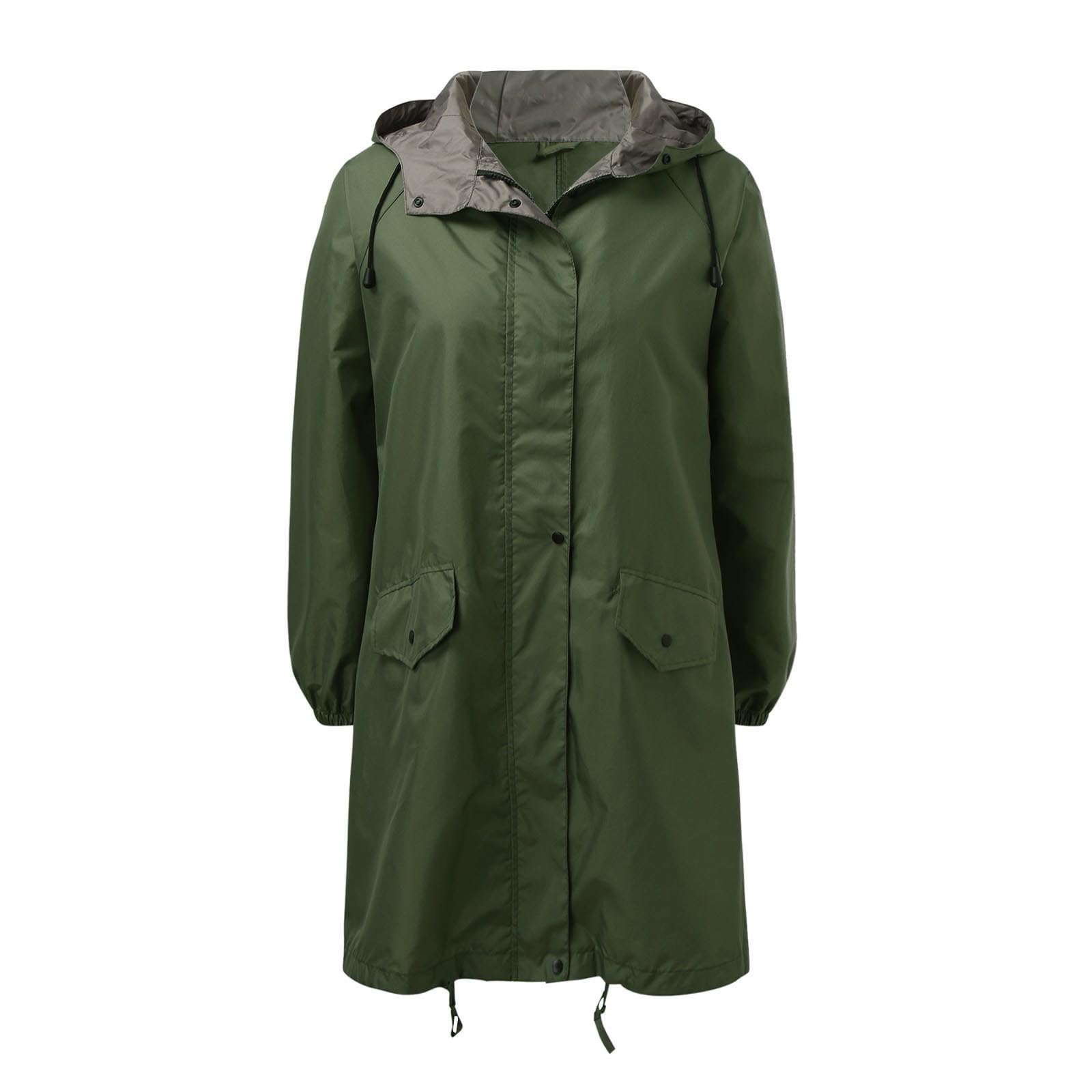 Generisch Poncho de pluie pour homme et femme, 100 % imperméable, coupe-vent, léger, pliable, avec capuche, réutilisable, cape de pluie EVA respirante pour randonnée, cyclisme, camping