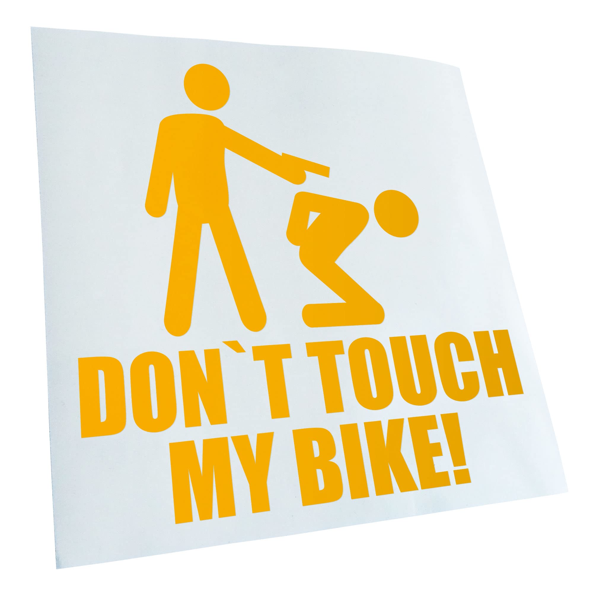 Kiwistar - Car Sticker - Dont Touch My Bike! Sticker for Car, Laptop, Bicycle, Truck, Motorcycle Multi-Coloured JDM Decal Racing