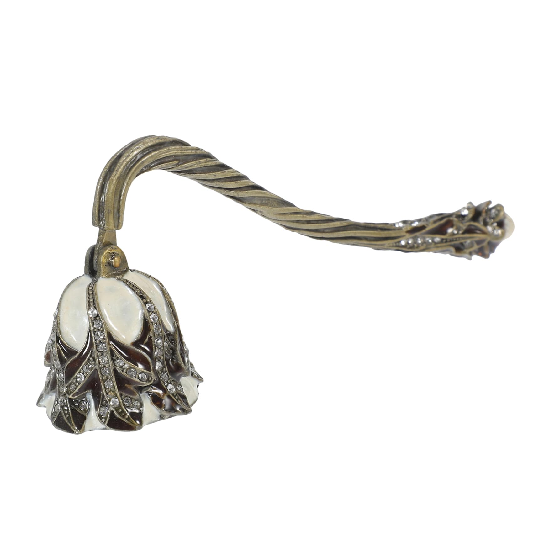 ABOOFAN Rhinestone Inlaid Zinc Alloy Candle Snuffer for Home Elegant Wick Extinguisher Tool