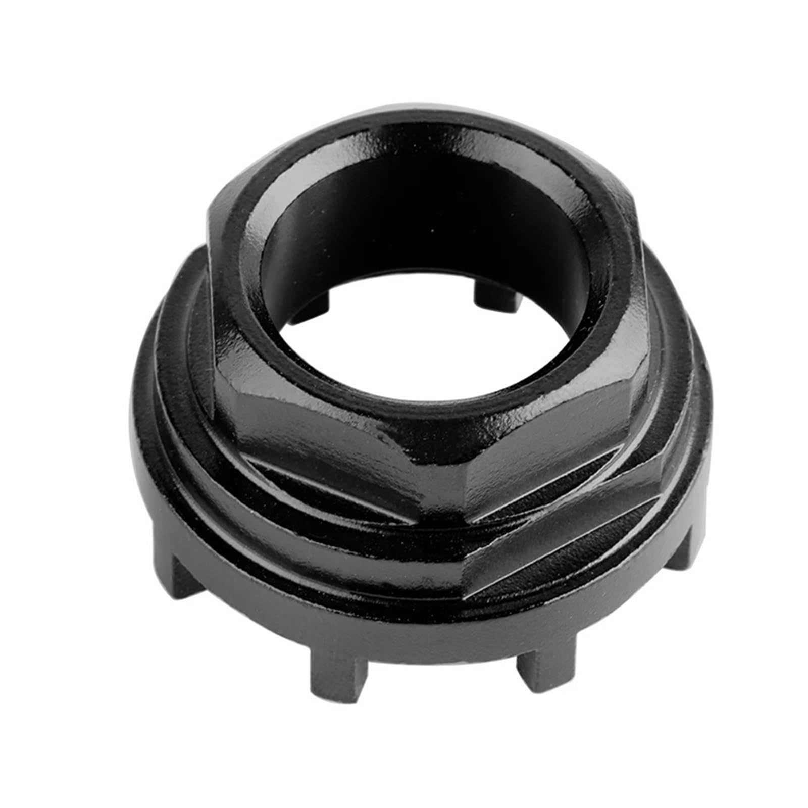 Narzędzie do montażu suportu rowerowego Eight Notch Tool po stronie napędu, pasujące do misek suportu ISIS, montaż tarczy łańcuchowej z 8 zębami(Black socket tool B)