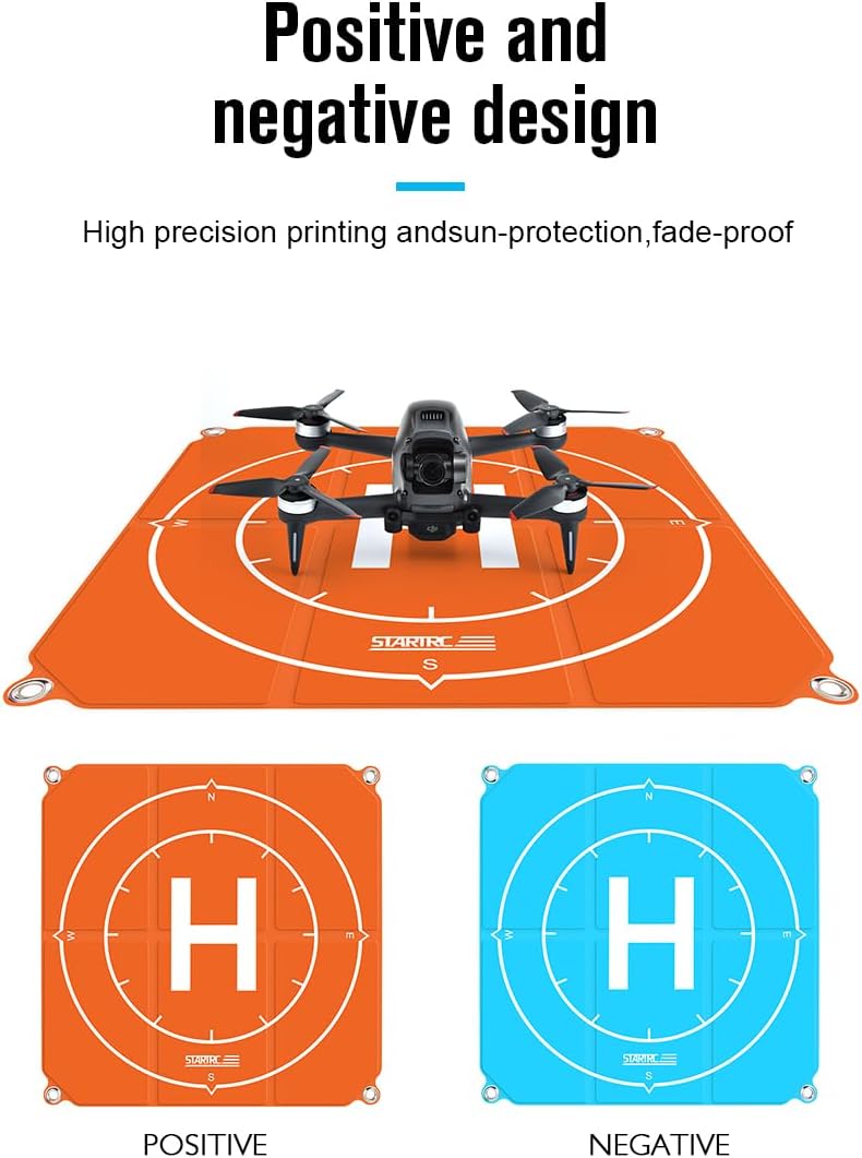 Drone Landing Platform Universal Quick Folding Landing Platform, Unmanned Aerial Vehicle Accessory for DJI NEO/Mini 2 SE/Mini 4K | Mini 3 Pro | Mavic Air 2 Drone RC-N1 / RCN2 /RCN3 (50 cm)