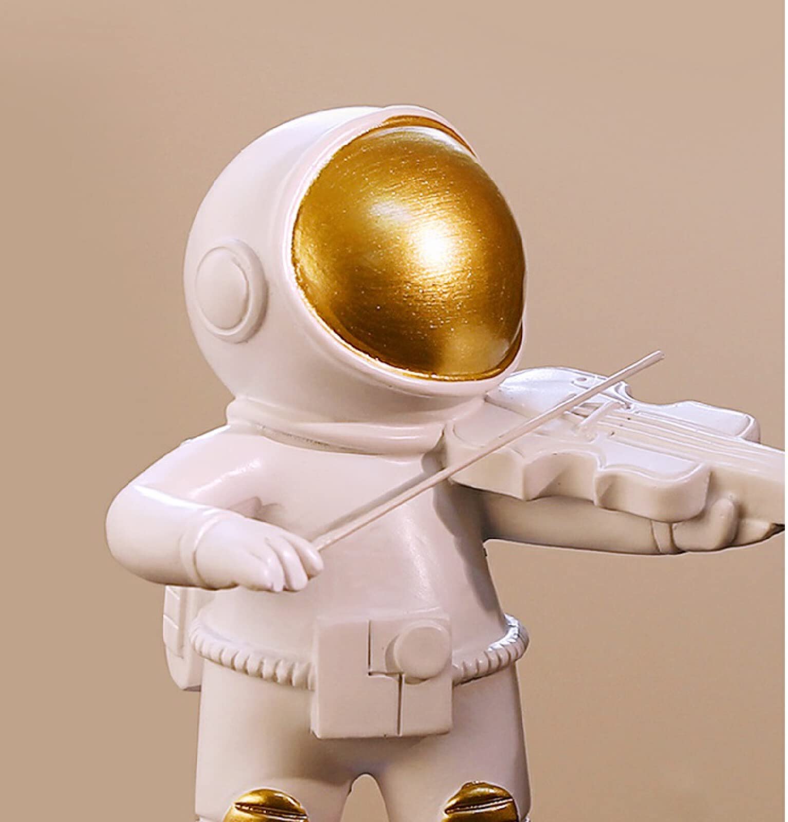 Escultura Moderna Decoración De Figuras De Resina De Astronauta De Música Decoración De Figuras Modernas