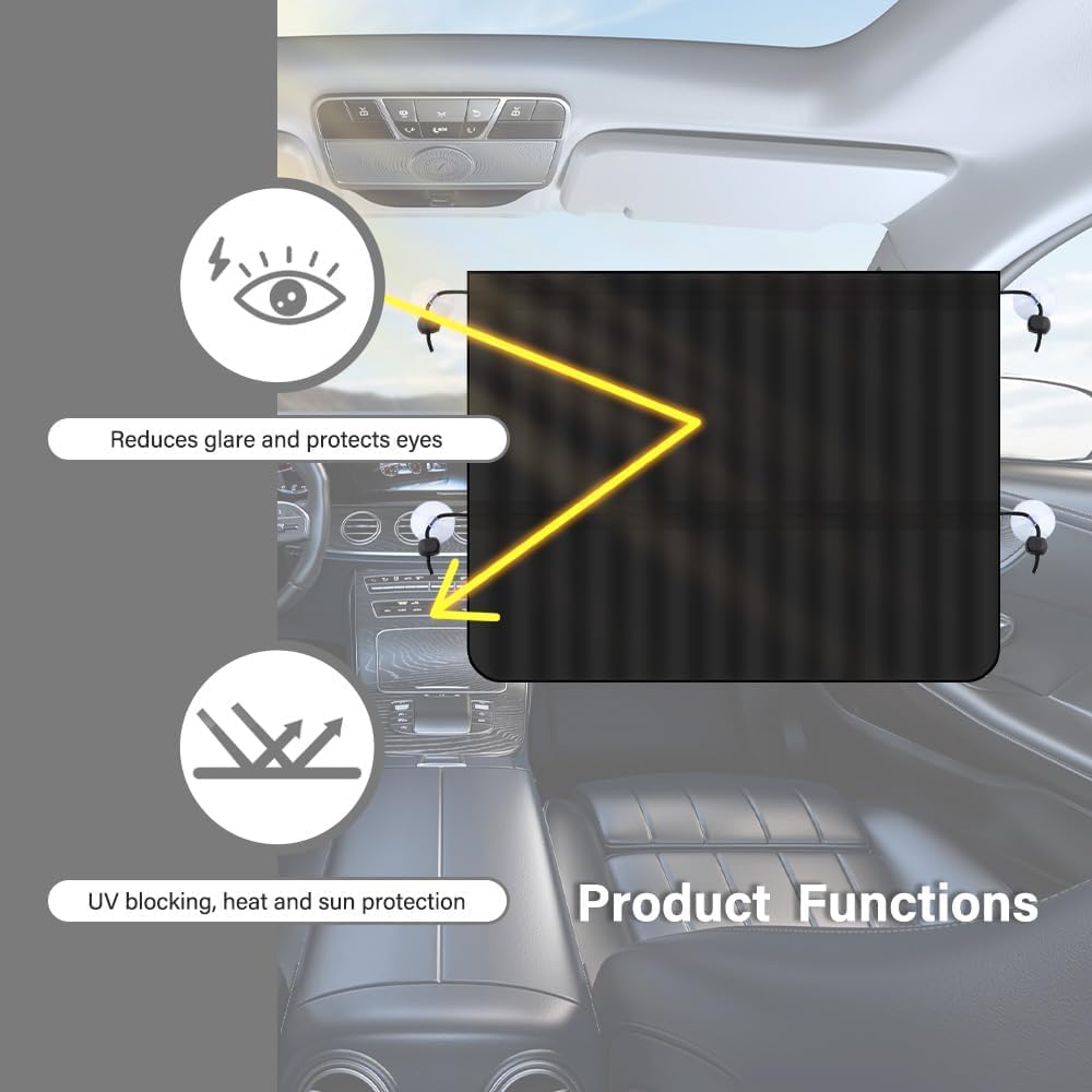 Tende Parasole Per Auto Bambini - 2 Pezzi 65x50 Cm Per Raggi UV E Privacy - Foto 3