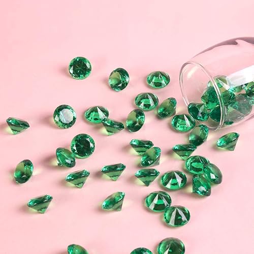 Miniatura 3 de Liying Diamante acrílico, 0.8 pulgadas, 200 piezas de cristales de imitación redondos de confeti de diamantes de imitación para dispersos de mesa,