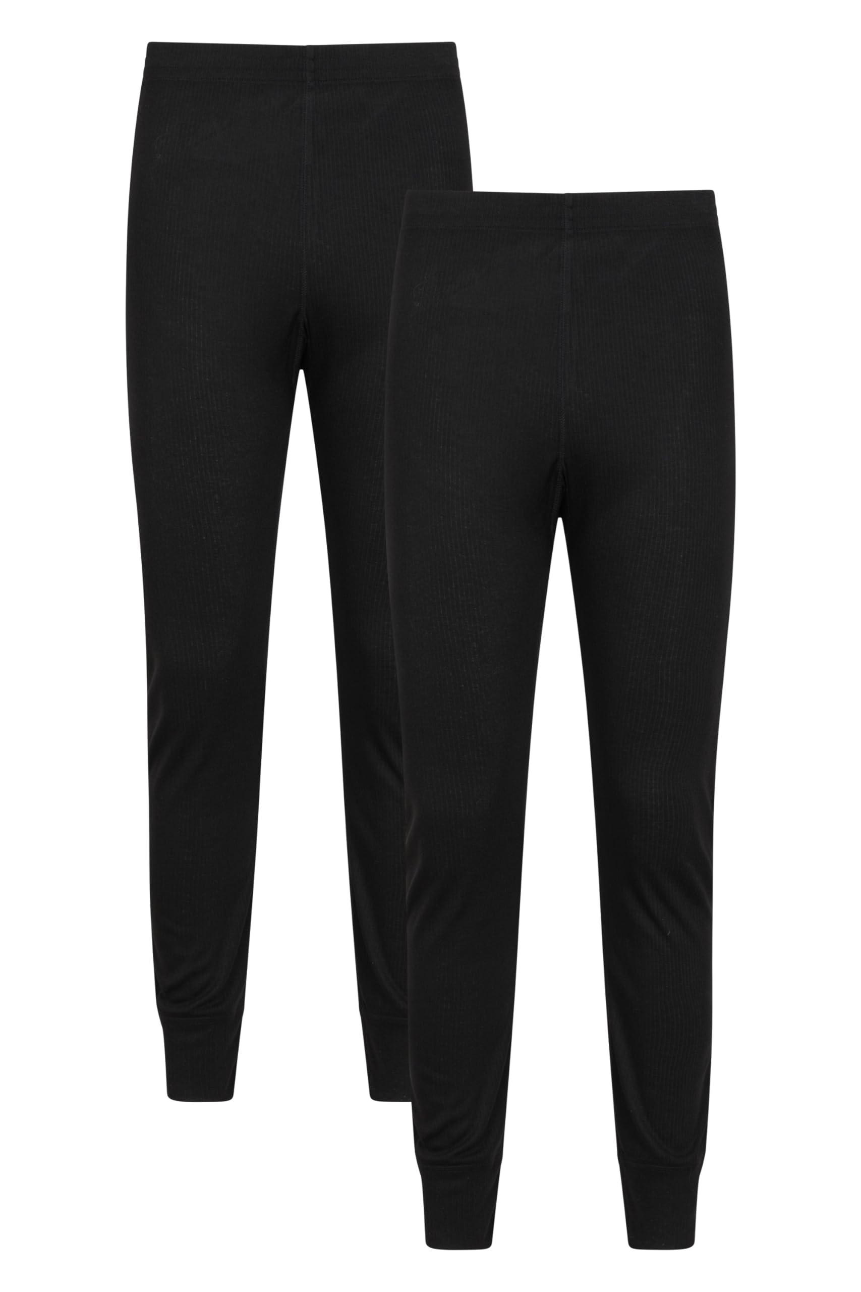 Mountain Warehouse Talus Mens Baselayer Pants Multipack - Isotherm Leggings, High Wicking Baselayers, Warm - Best for Winter, Skiing, Snowboarding Black (2 Pack) 4XL