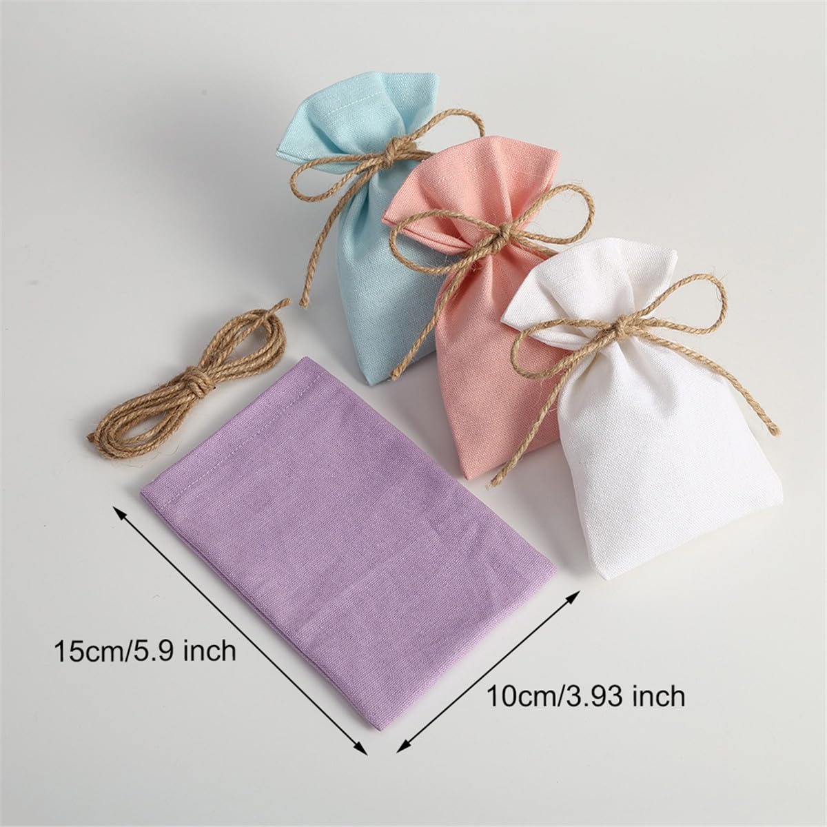 Czsycdsf Jutebeutel mit Jute-Kordelzug, für Hochzeit, Party, Schmuck, Geschenk, kleine Jutebeutel, Basteltaschen für Weihnachten, Geburtstag, Kunstprojekte, 10 x 15 cm, 30 Stück