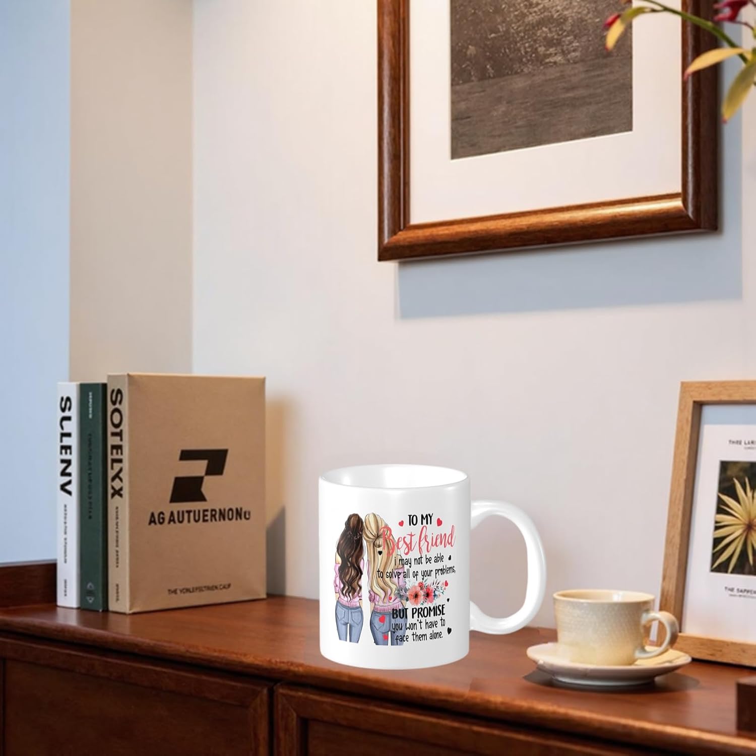 To My Best Friend Ceramic Coffee Mug White 11 OZ - Hot or Iced Coffee, Birthdays, Christmas or Housewarming gifts, Microwave & Dishwasher Safe, Perfect for Office, and Home Use - Image 4