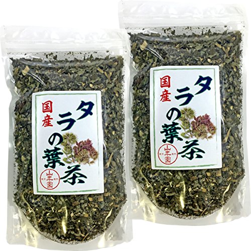 【国産100%】タラの葉茶 無農薬 100g×2袋セット 宮崎県産 巣鴨のお茶屋さん 山年園