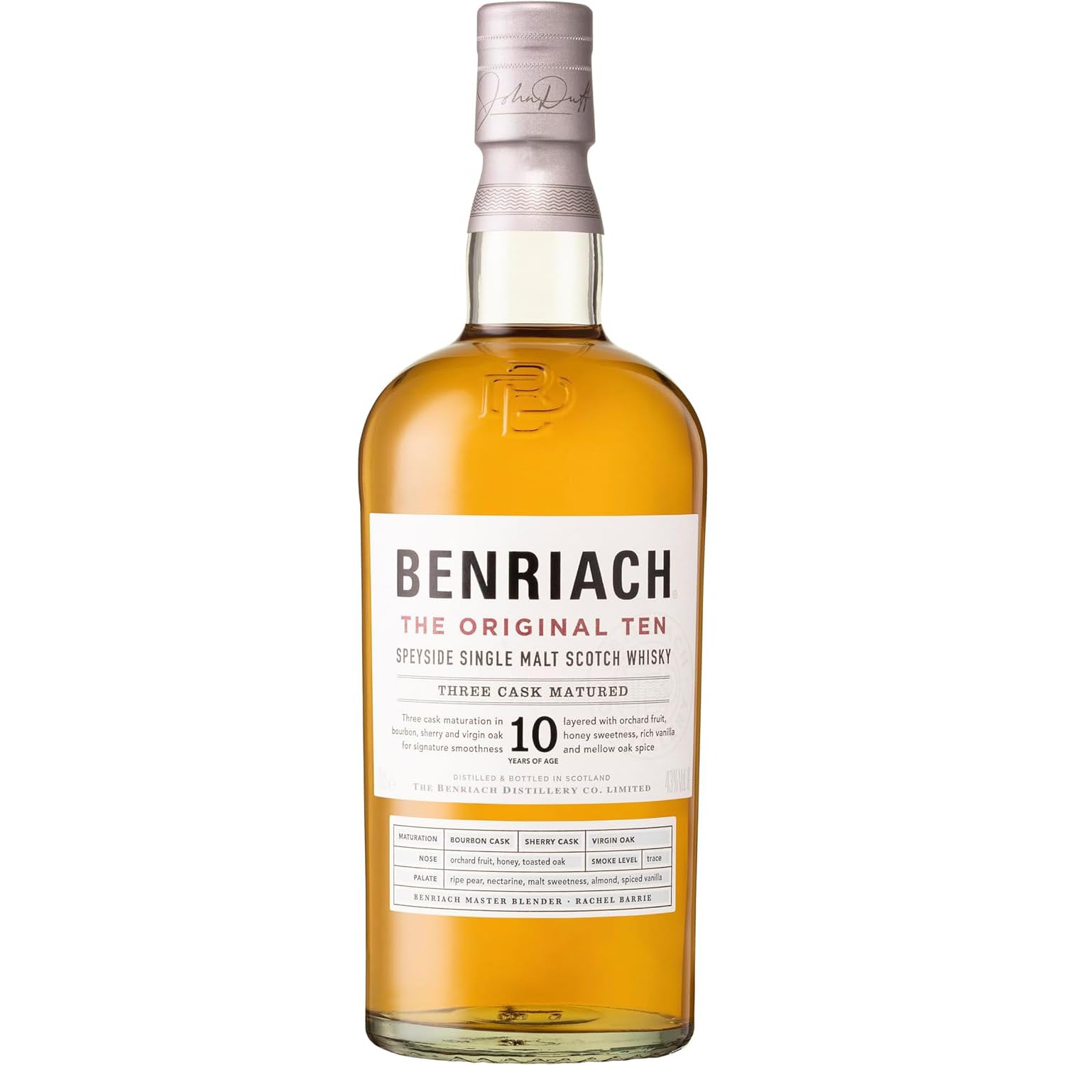 Benriach Distillery The Benriach 10 Años Single Malt - 700 ml, el paquete puede variar