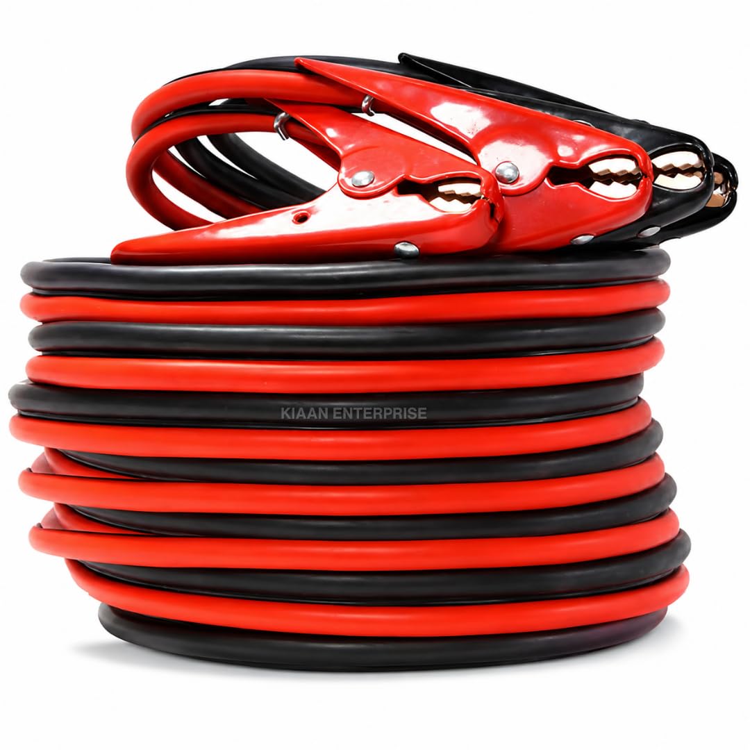 Heavy Duty Jumper Cable for Car Battery – Premium Jump Start Starter Cables with Strong Clamps, Emergency Booster Wire Kit for Cars, SUVs, Trucks & Vehicles (Pack of 1)-image-20